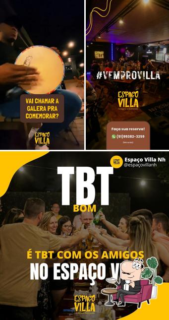 O interior do Espaço Villa Nh