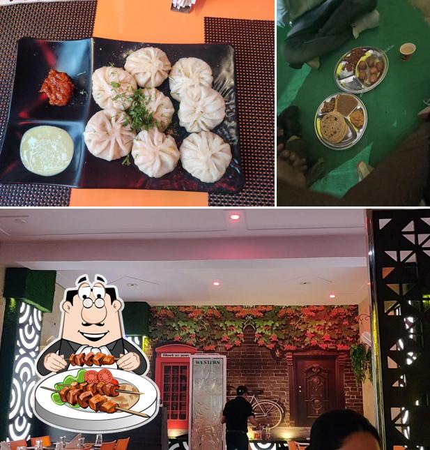 Among different things one can find food and interior at Bille da Dhaba Best Family Restaurant In Hisar