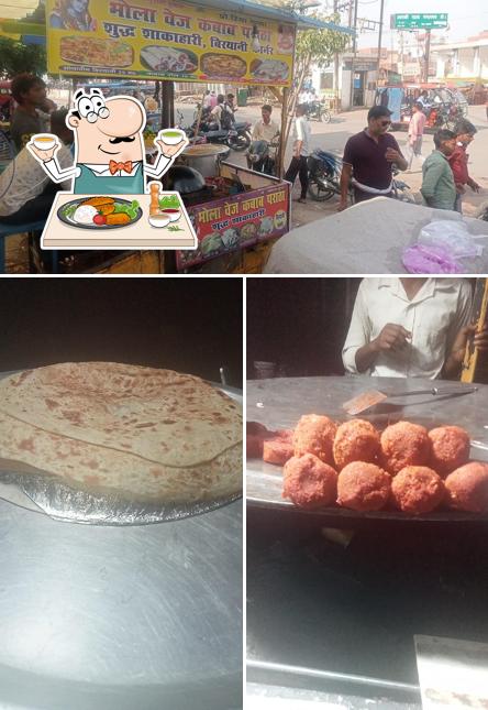 Food at Bhola veg kabab paratha