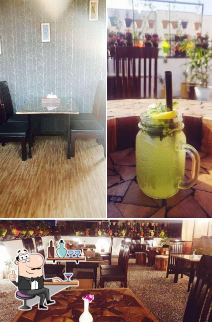 Take a seat at one of the tables at Cuisine Nirvana