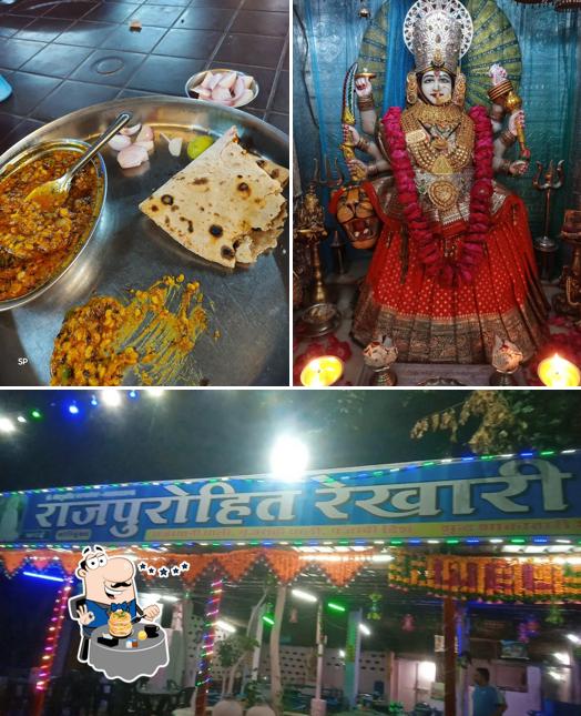 The photo of food and exterior at Rajpurohit Rekhaji Ri Hotel