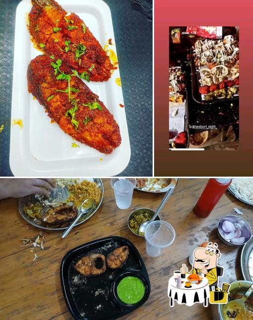 The picture of food and interior at The Tandoori Night