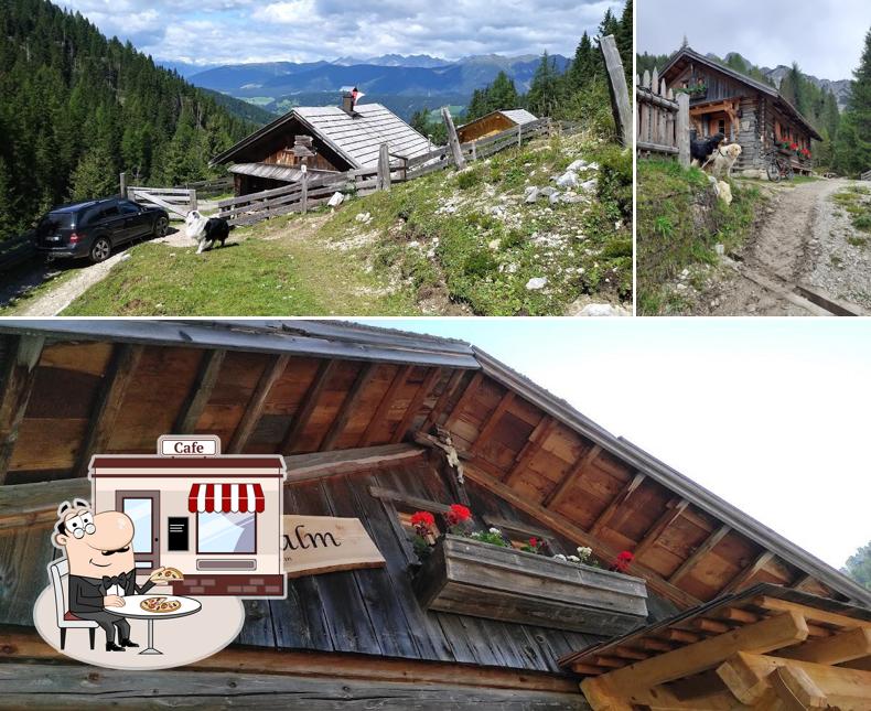 L'area esterna è una caratteristica importante di Malga Putz