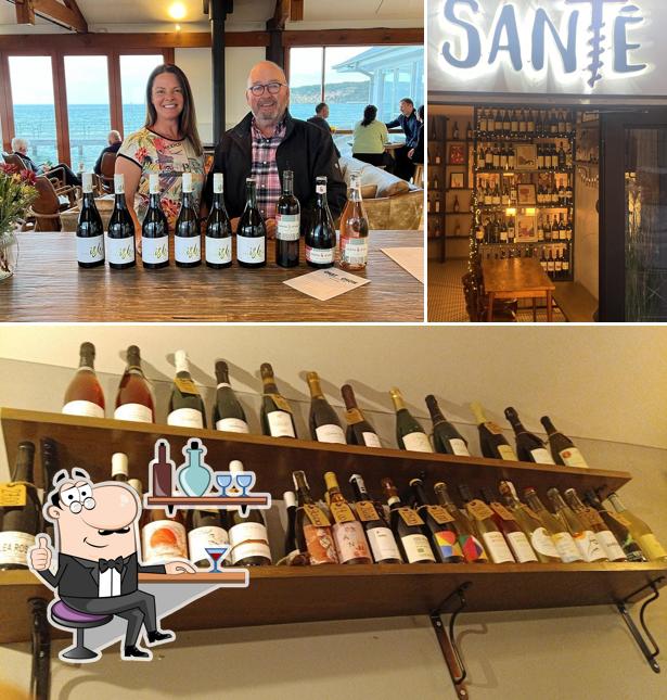 Gli interni di Santè Wine & Food