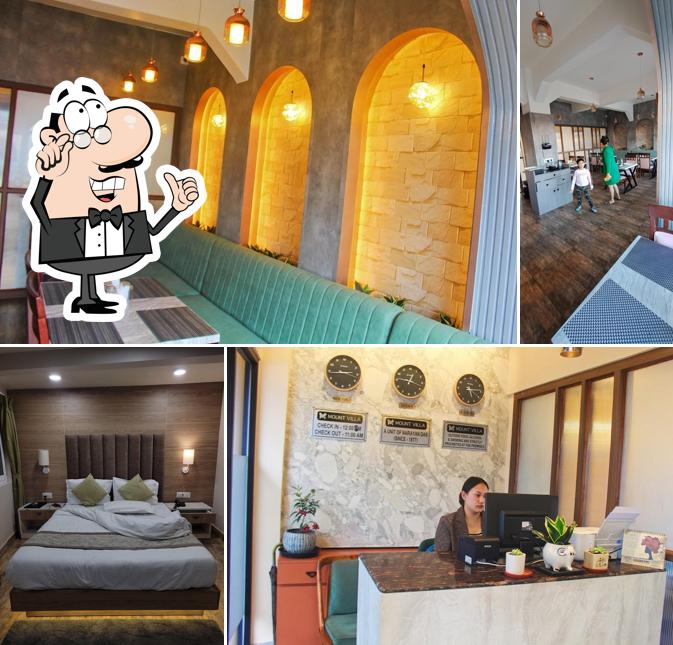 The interior of Mount Villa Boutique Hotel & Restaurant, Darjeeling