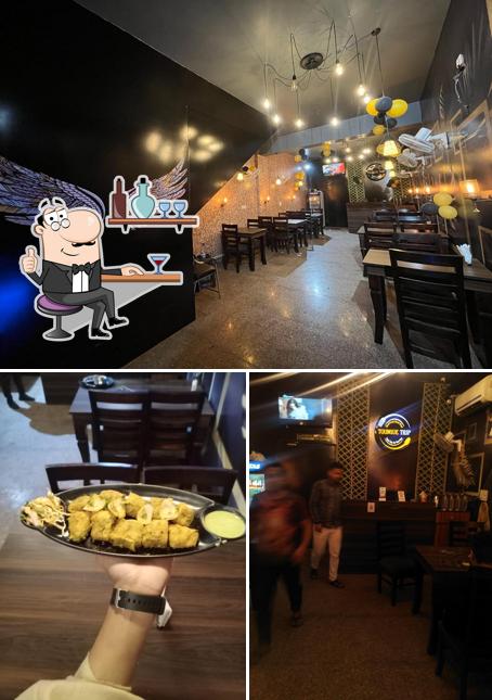 The picture of interior and food at Tongue Trip