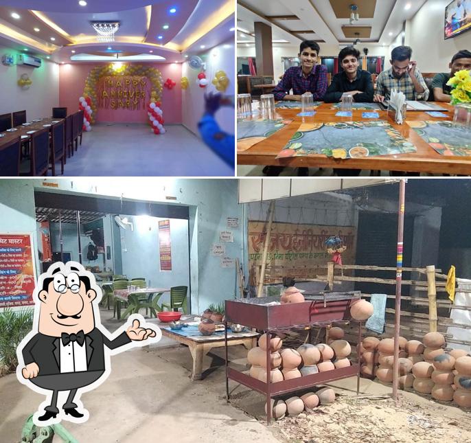 Take a seat at one of the tables at Hotel Chatkara Daudnagar