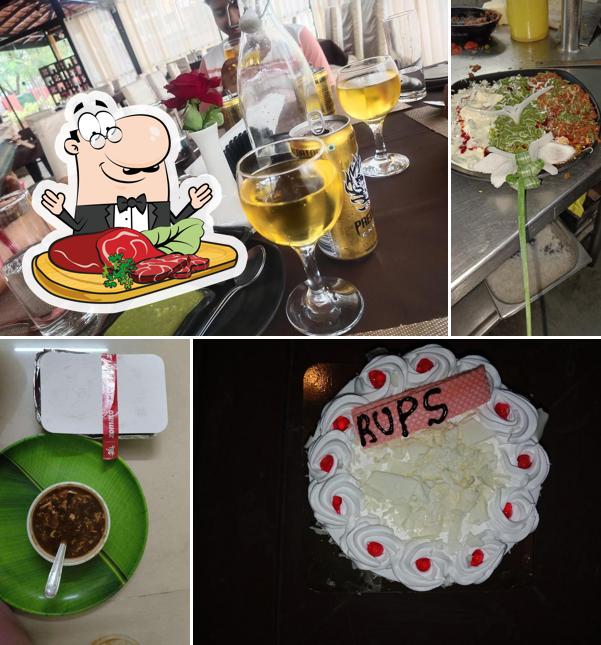 Beef carpaccio at Water Vibes bar and restaurant