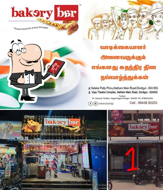 The picture of exterior and food at Bakery bar