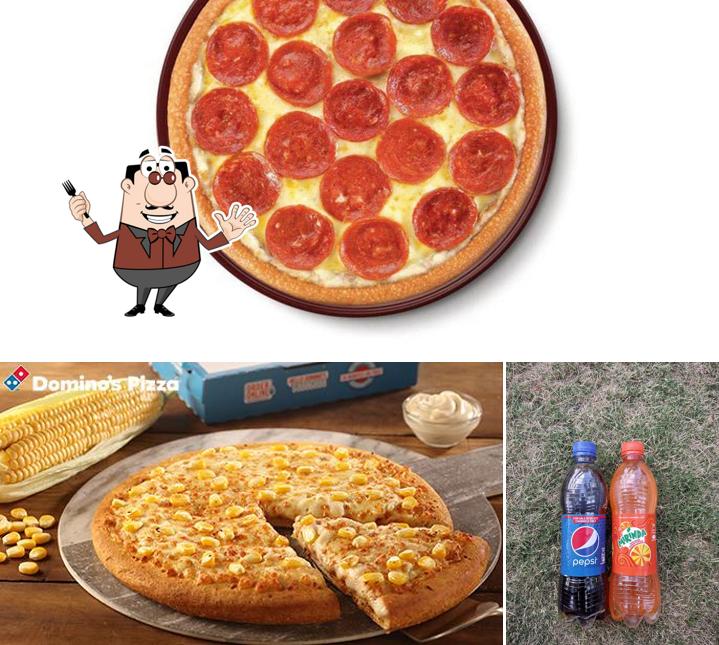 Take a look at the image showing food and beverage at Domino's Pizza K.R. Puram, Bengaluru