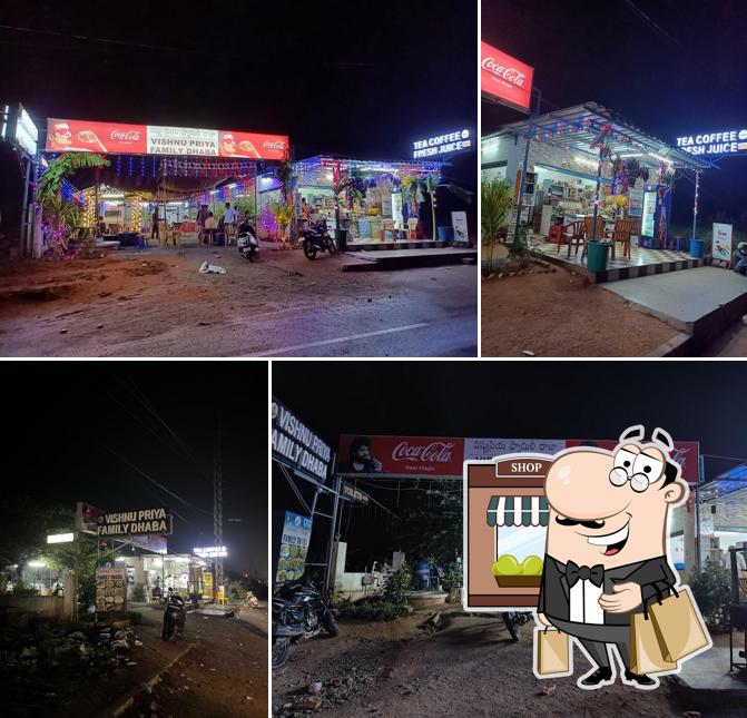 The exterior of Vishnupriya family dhaba