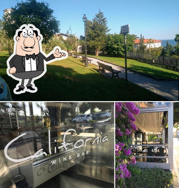Gli interni di Enoteca California
