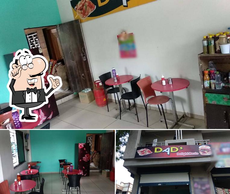 The image of Dad's Delight Resto’s interior and food