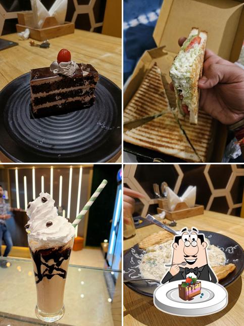 Chocolate cake at Dhun Cafe & Bakery