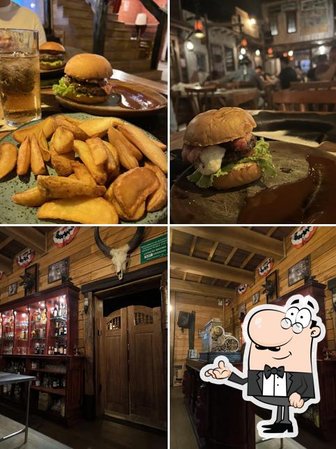 A foto da interior e comida no WestWood Belém