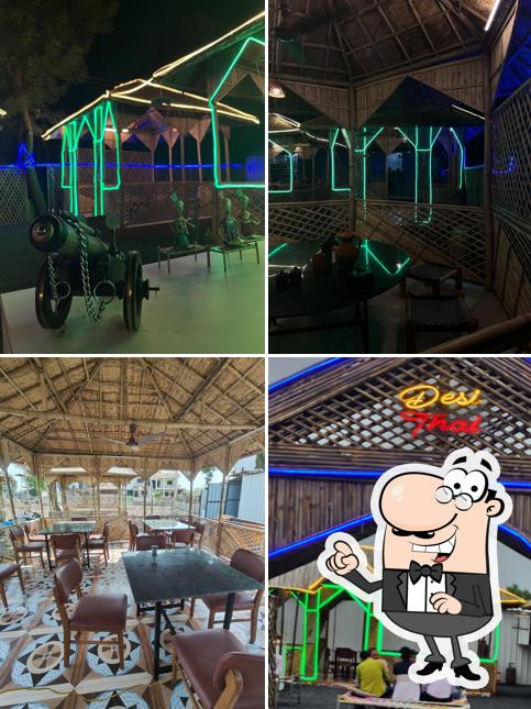 The interior of Desi Thal Garden Restaurant