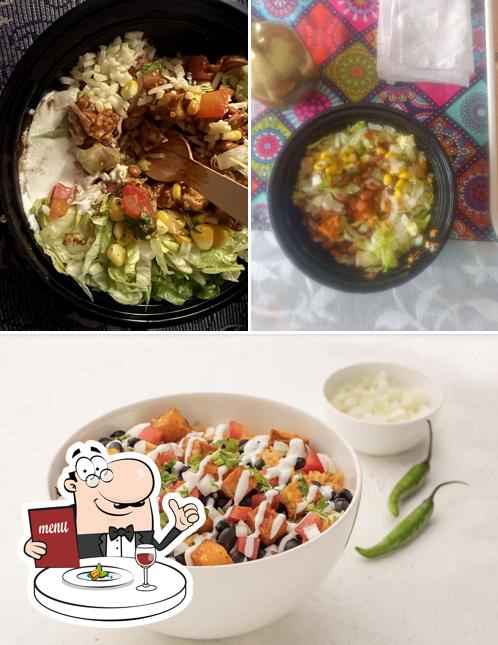 Food at California Burrito Mexican Kitchen @ Kanakpura