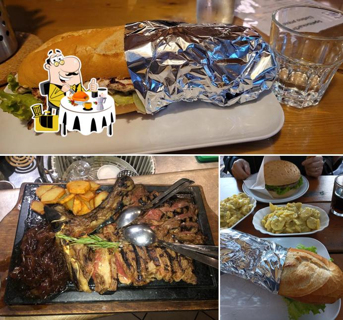 Panino con maiale stirato al Imbiss beim Hias