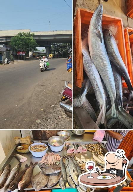 Check out the picture showing food and exterior at Sagar Fish And Chicken Center