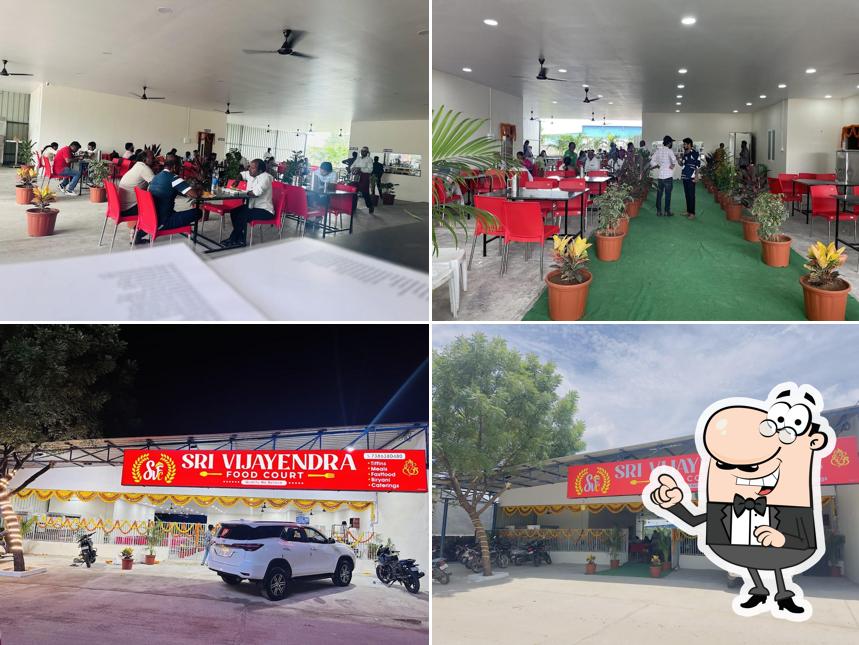 Check out the image showing interior and exterior at Sri Vijayendra Food Court