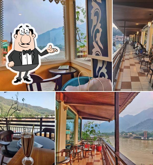 The interior of Sanskriti - A Ganga View Cafe