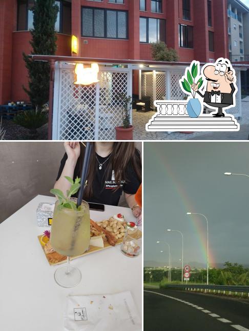 La esterno e bevanda del ristorante