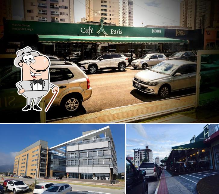 Veja imagens do exterior do Café Paris