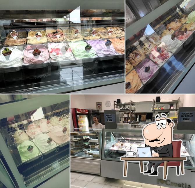 Gli interni di Bibinje pastry shop