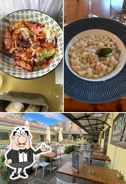 Gli interni di Cubo cucina e bottega