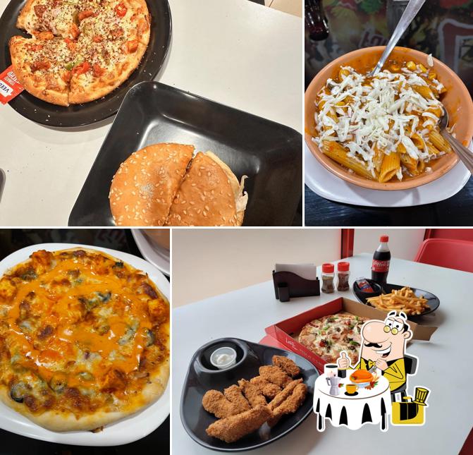 Food at Laziz pizza kaikamba