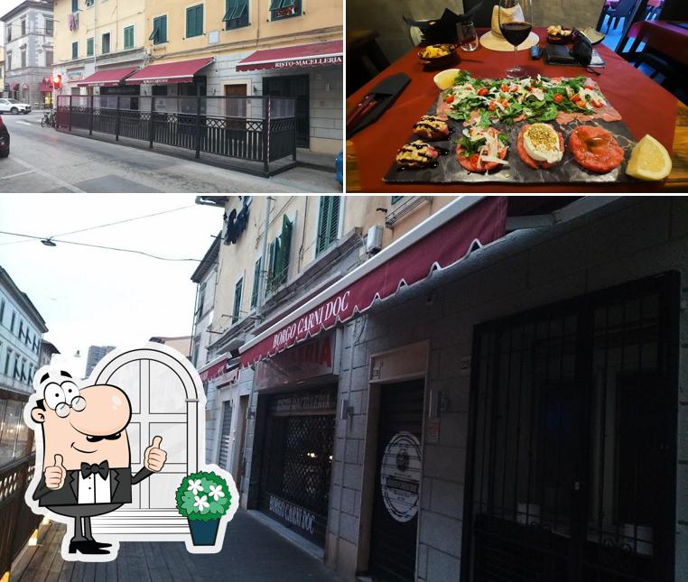 La esterno e interni del ristorante