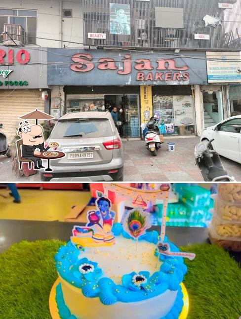 The exterior of Sajan Bakery