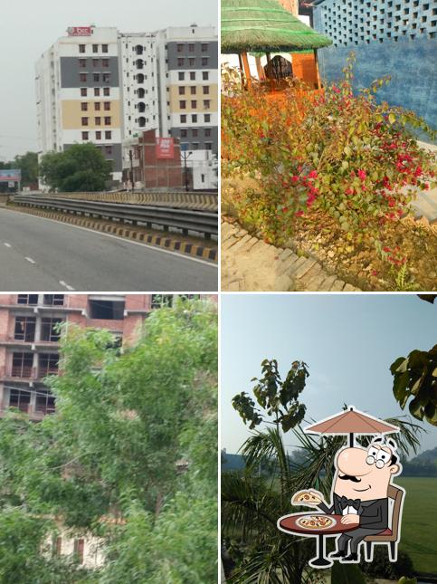 You can get some fresh air outside Sanatan Resort. CELEBRATION GARDEN