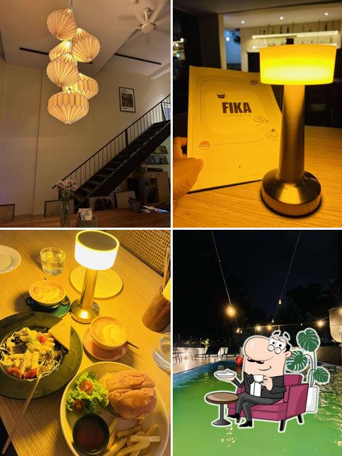The interior of Fika Coffee Co. Panjim