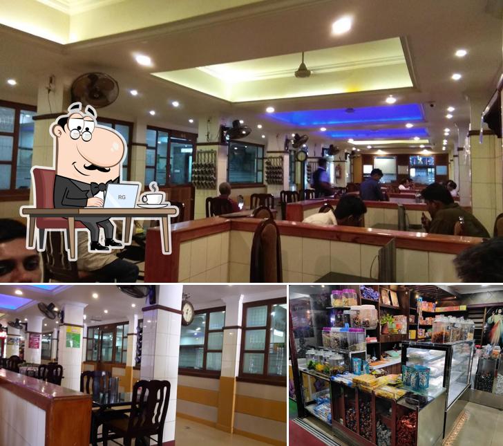 The interior of Hotel Annapoorna