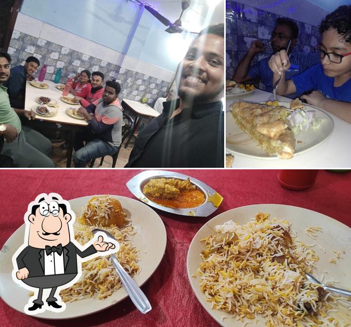 The image of interior and food at Abhinandan Restaurant