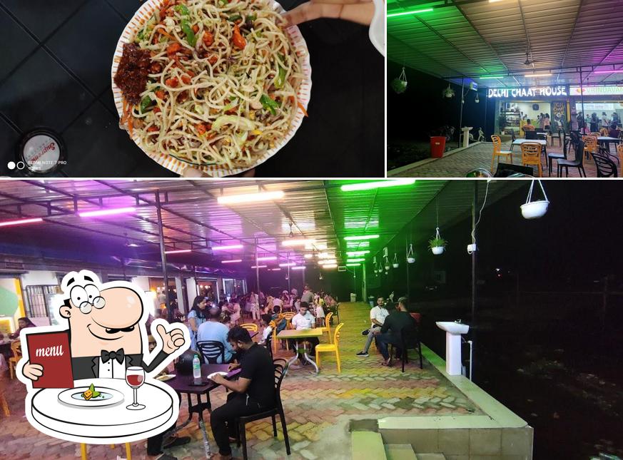 Check out the picture displaying food and interior at HQ Food Court