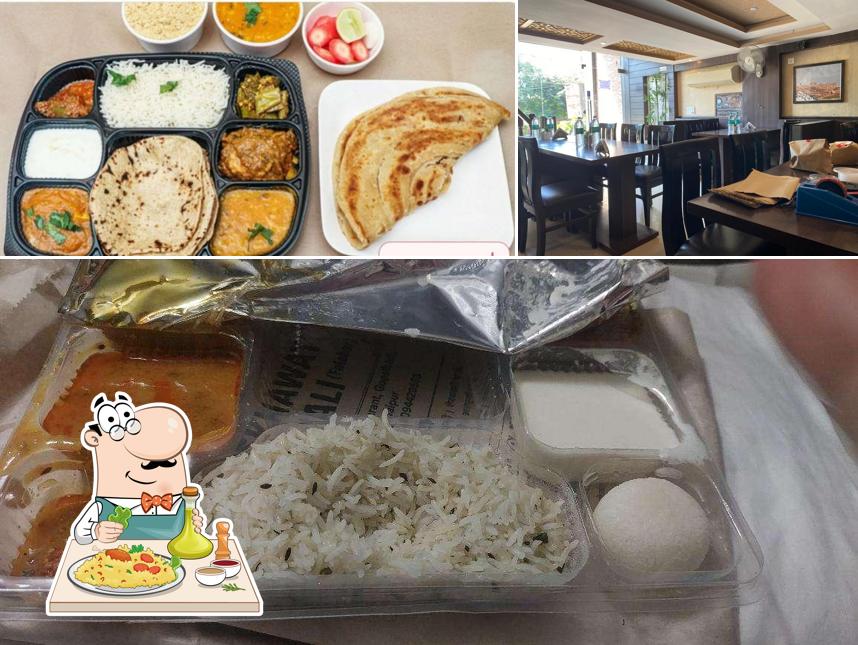 This is the photo displaying food and interior at Shekhawati Thali
