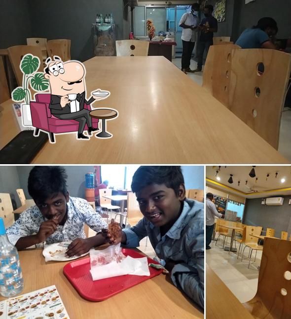 Take a seat at one of the tables at Emirates