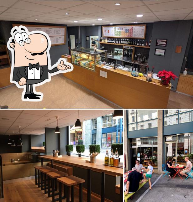 Gli interni di Pz Pizza