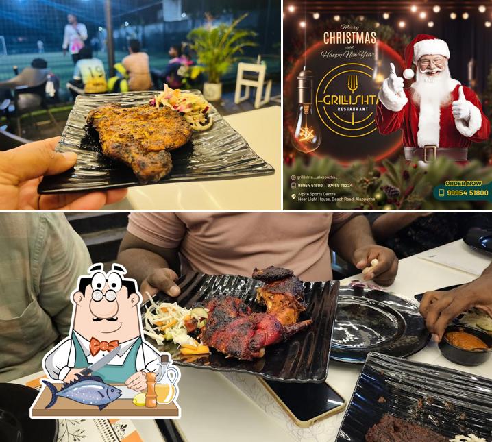 Grilled salmon at Grillishta restaurant