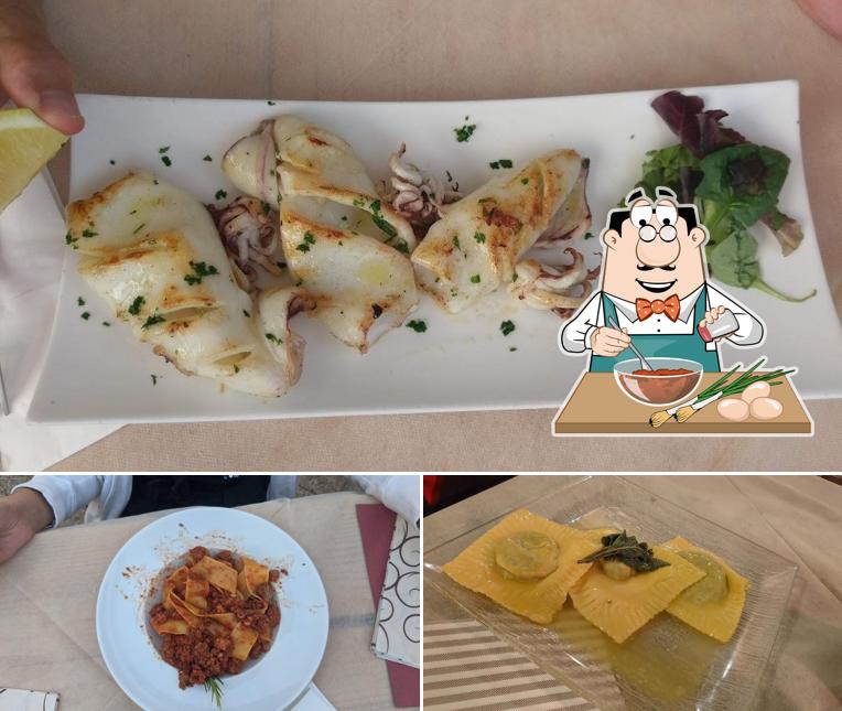 Ravioli al Ristorante Pizzeria Osteria La Corte - Ristorante Pizzeria con dehor nel giardino a Castiglione della Pescaia