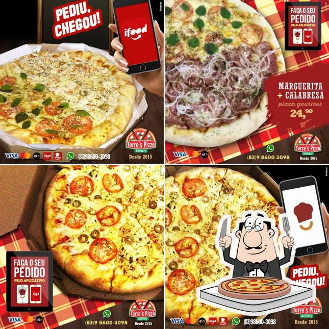 Escolha diferentes estilos de pizza