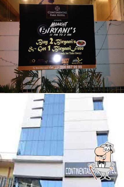 The exterior of Continental Park Hotel