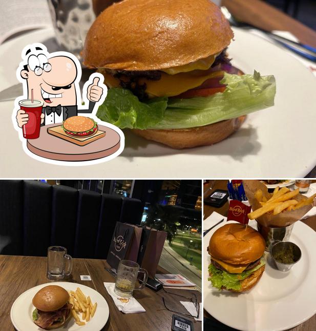 Experimente um hambúrguer no Hard Rock Café Porto Alegre