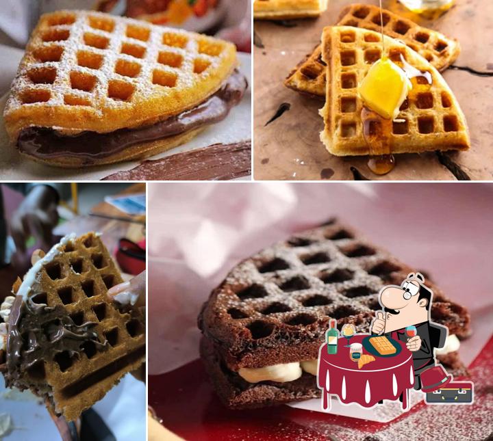 Waffles at Authentic Belgian waffles