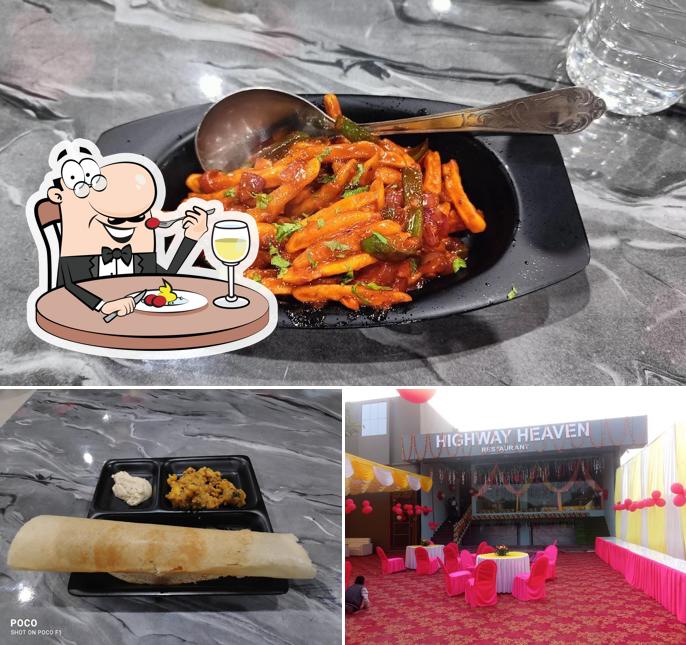 Food at Highway Heaven Restaurant