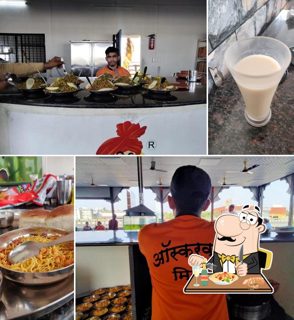Food at Oscarwadi Misal Sangamner