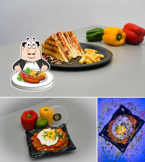Food at Neon Gaming Cafe
