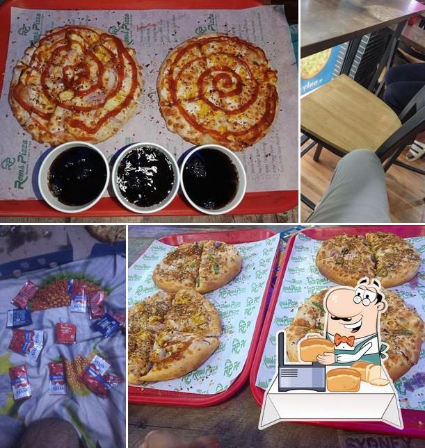 Garlic bread at Roms Pizza